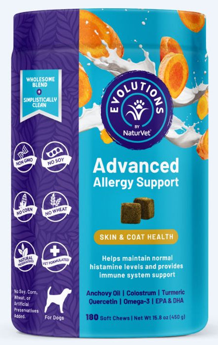 NaturVet Evolutions - Advanced Allergy Support Soft Chews for Dogs