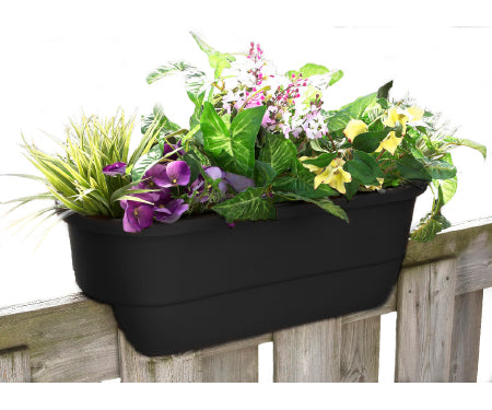 24" Dual Rail Outdoor Planter