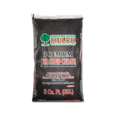 Black Dyed Cedar Mulch 3 cu. ft. Bags