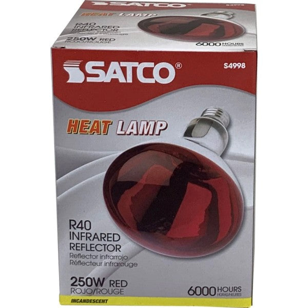 Red Heat Lamp Bulb 250w