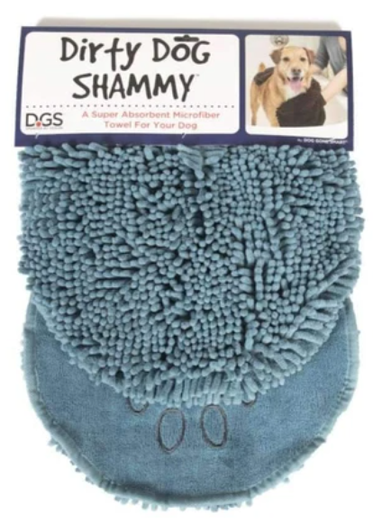 Dirty Dog Shammy Towel, Pacific Blue