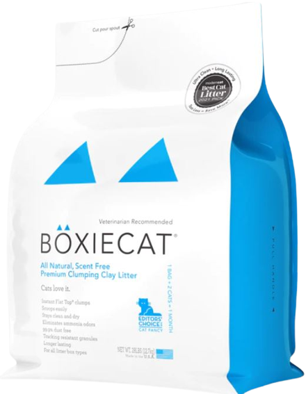 Boxiecat Scent-Free Premium Clumping Clay Cat Litter