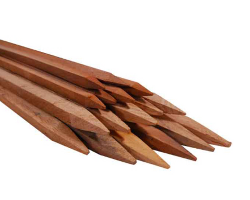 Hardwood Stakes, 4 feet tall, 6pk