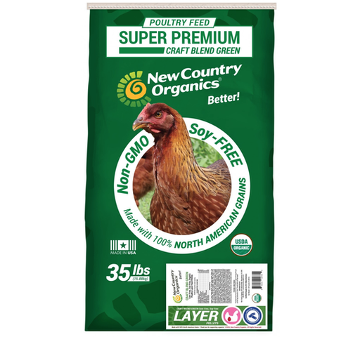 New Country Organics Craft Blend Green Corn Free Layer Pelletts