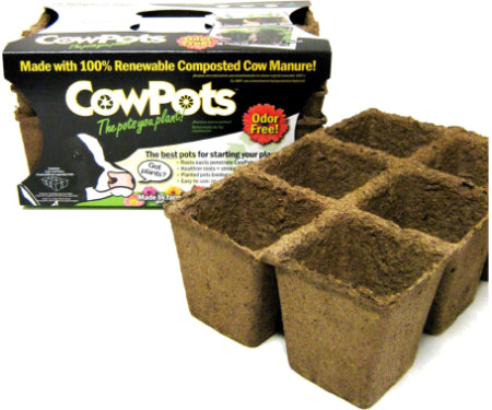 CowPots 6 cell 3 pack 9.25" x 6"