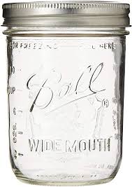 Ball Mason Jars, 12 Wide Mouth 16oz Jars with Lids & Bands