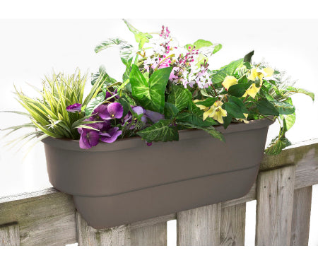 24" Dual Rail Outdoor Planter