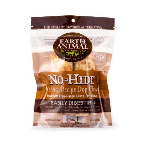 Earth Animal Venison No-Hide® Wholesome Dog Chews- Small, 4"
