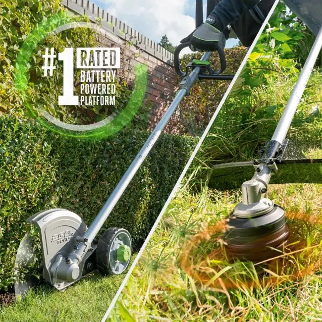 EGO Multi-Head Combo Kit - Power Head with String Trimmer & Edger Attachments - (5.0Ah Battery, Standard Charger)