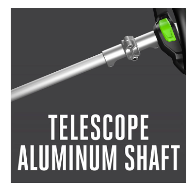 EGO 15" Powerload with Telescopic Aluminum Shaft String Trimmer Kit (G3 2.5Ah Battery, 210W Charger)