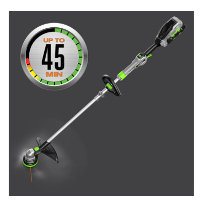 EGO 15" Powerload with Telescopic Aluminum Shaft String Trimmer Kit (G3 2.5Ah Battery, 210W Charger)
