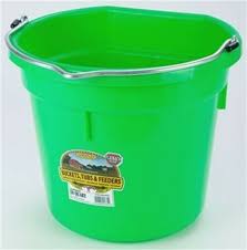 Little Giant 20qt Flat Back Bucket, Multiple Colors Available