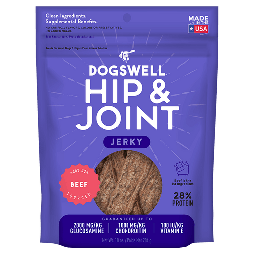 Dogswell Hip & Joint Jerky Treats, Beef, 10oz