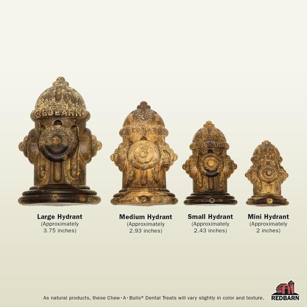 Redbarn Chew-A-Bulls® Hydrant Dental Dog Treat - Large, 3.75"