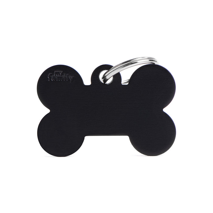 ID Tag Basic collection Big Bone Black in Aluminum