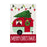 Christmas Camper Christmas Burlap Flag