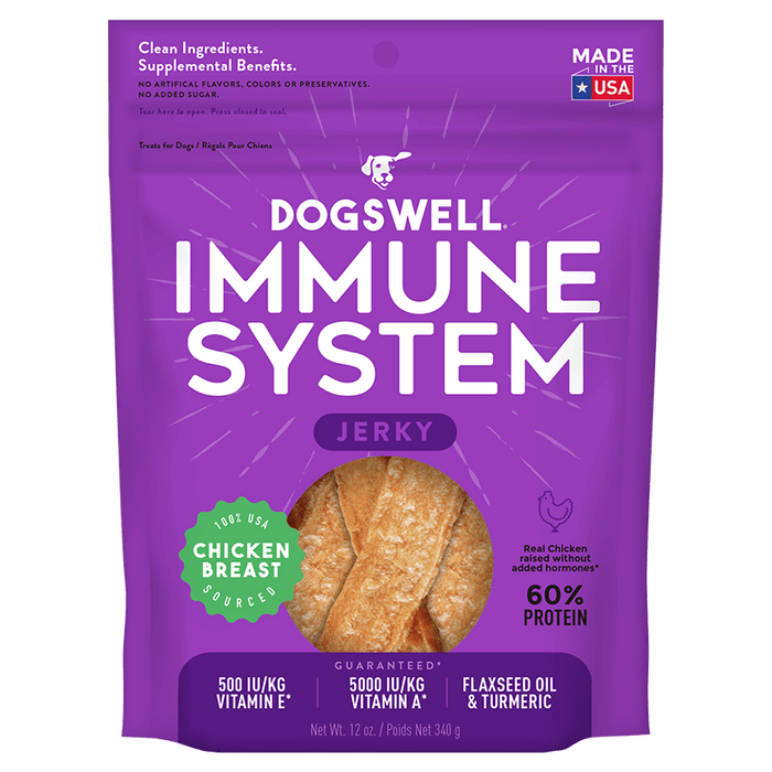 Dogswell Immune System Jerky Treats, Chicken Breast