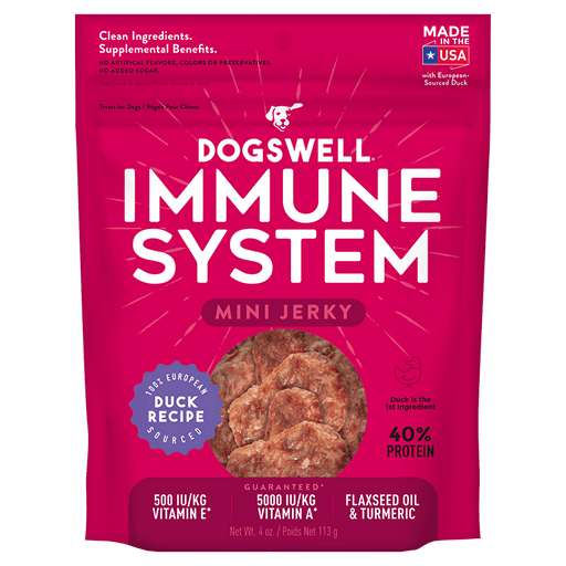 Dogswell Immune System Mini Jerky Treats, Duck Recipe, 4oz