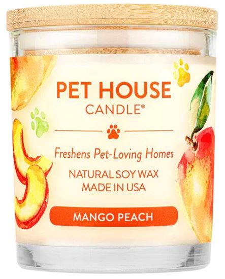 Pet House Candle, Mango Peach, 9oz