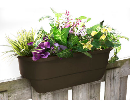 24" Dual Rail Outdoor Planter