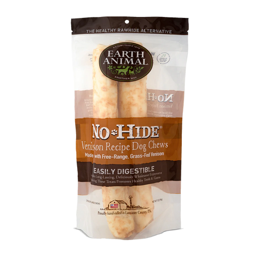 Earth Animal Venison No-Hide Wholesome Dog Chew 11" (2 pack)