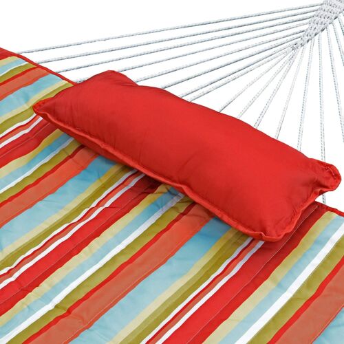 Hammock with Stand - Orange, Striped