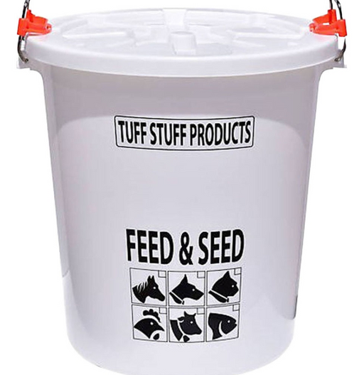 Tuff Stuff Feed and Seed Storage Drum with Locking Lid