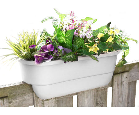 24" Dual Rail Outdoor Planter